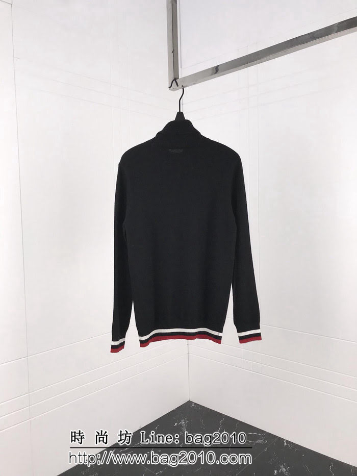 MONCLER蒙口 18ss秋冬新款 雙側字母提花logo 貂絨衫 男款羊毛衫 ydi1959